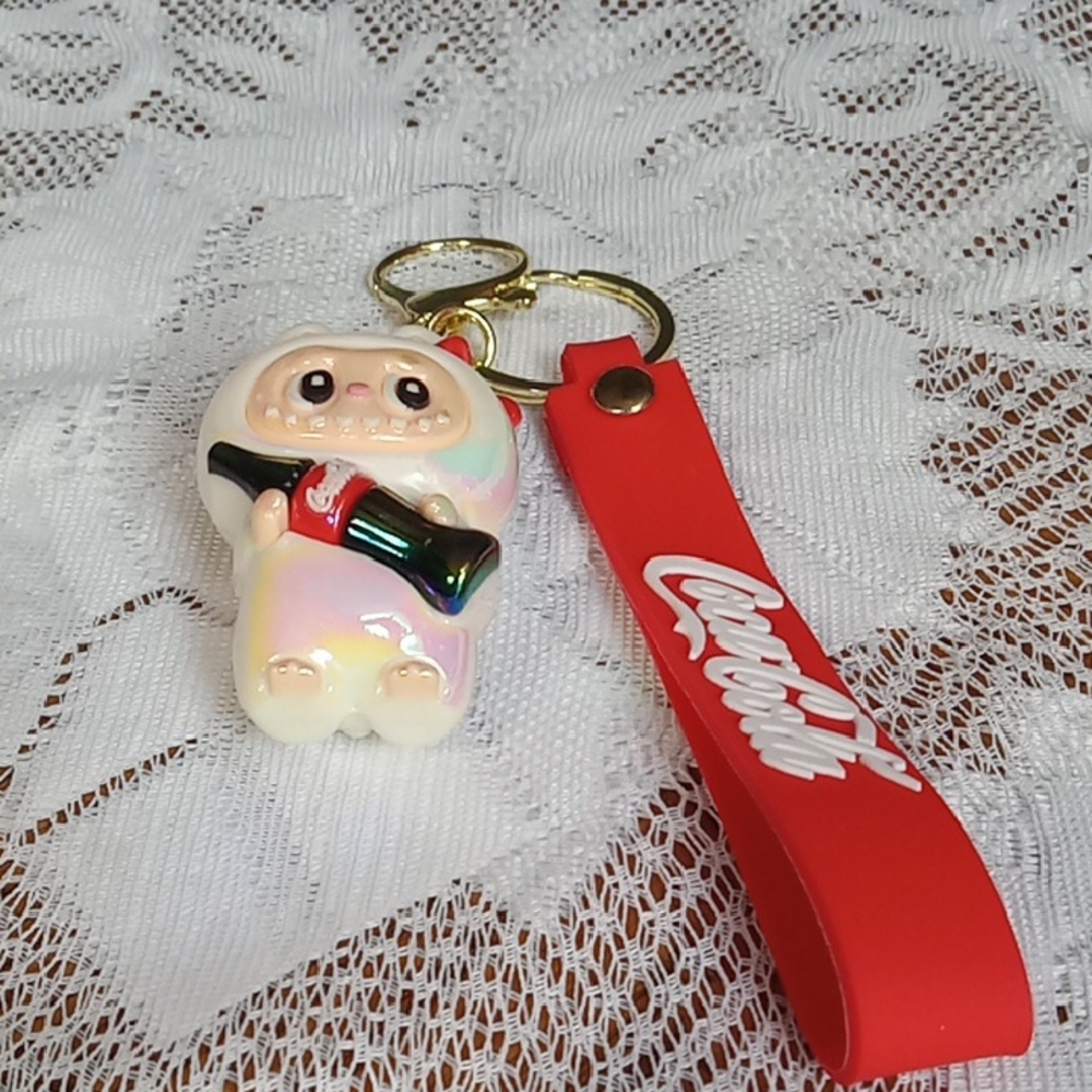 Keychain Red Hand Strap & Monsters Character